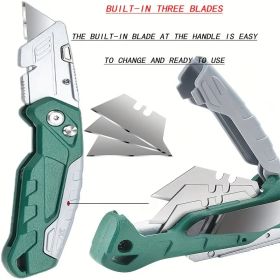 "2-Piece Utility Knife Set â€“ Retractable & Folding SK5 Blade Cutters"
