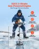 Gas Powered Ice Auger, 52CC 2-Stroke Ice Fishing Augers with 8" Steel Drill Bit, Cold-Resistant & Portable Post Hole Digger