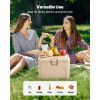 Portable Cooler, 16.5 QT Hard Cooler with Ice Retention, Heavy-Duty Handles and Cup Holder, Lightweight Rigid Material Insulated Portable Cooler