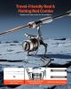 Rod and Fishing Reel Combo, IM7 Carbon Fiber Spinning Rod and Reel Combo, Bass Fishing Pole with 7 ft Two-Piece Rods, 7+1 Ball Bearings, EVA Handle