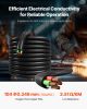 100 FT 10AWG Portable Power Cable (4 Conductor), Heavy Duty 600V SOOW Electrical Power Cable, Industrial Grade Electric Wire