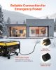 30 Amp Generator Cord and Power Inlet Box, 50 FT, 125/250V NEMA L14-30P to L14-30R Heavy Duty Extension Power Cord, SJTW 10 Gauge 7500W