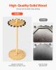 Fishing Rod Holders for 16 Fishing Poles, Wood Round Fishing Rods Rack for Garage Organization and Storage, Floor Stand Space-Saving Equipment
